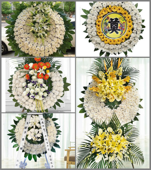 河南南阳邓州市龙堰乡大王村花圈速递